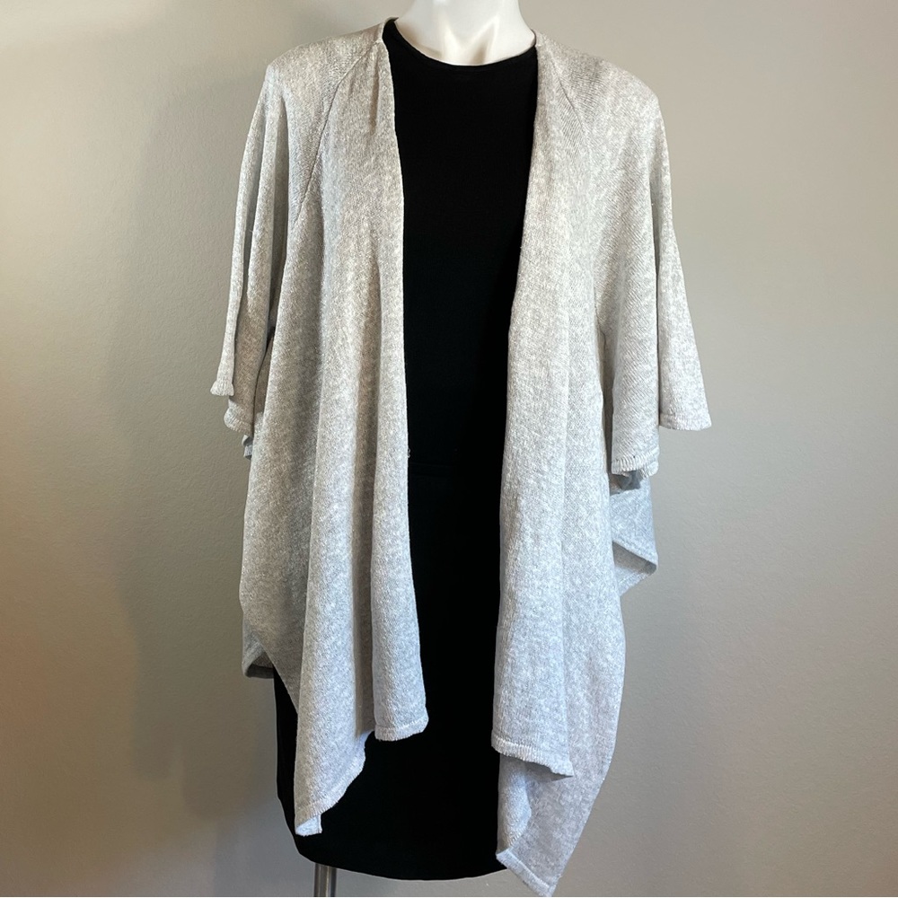 Juicy Couture Wrap Cardigan Silver Gray Size M